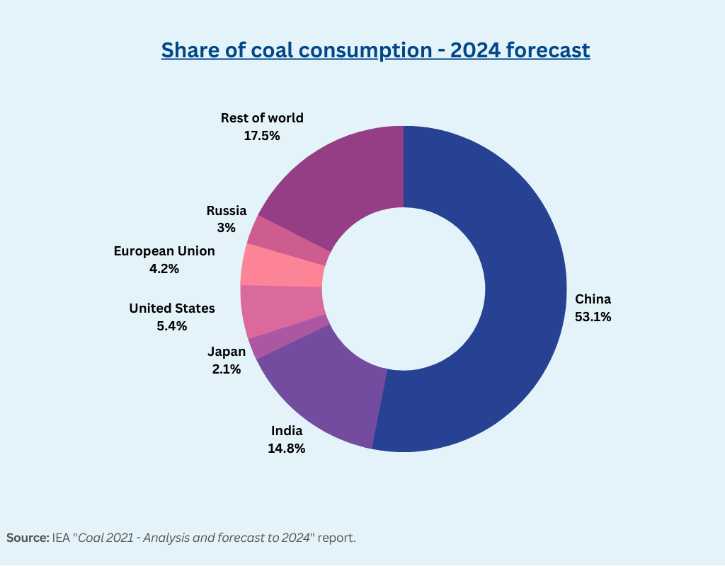 Share of coal consumption - 2024 forecast